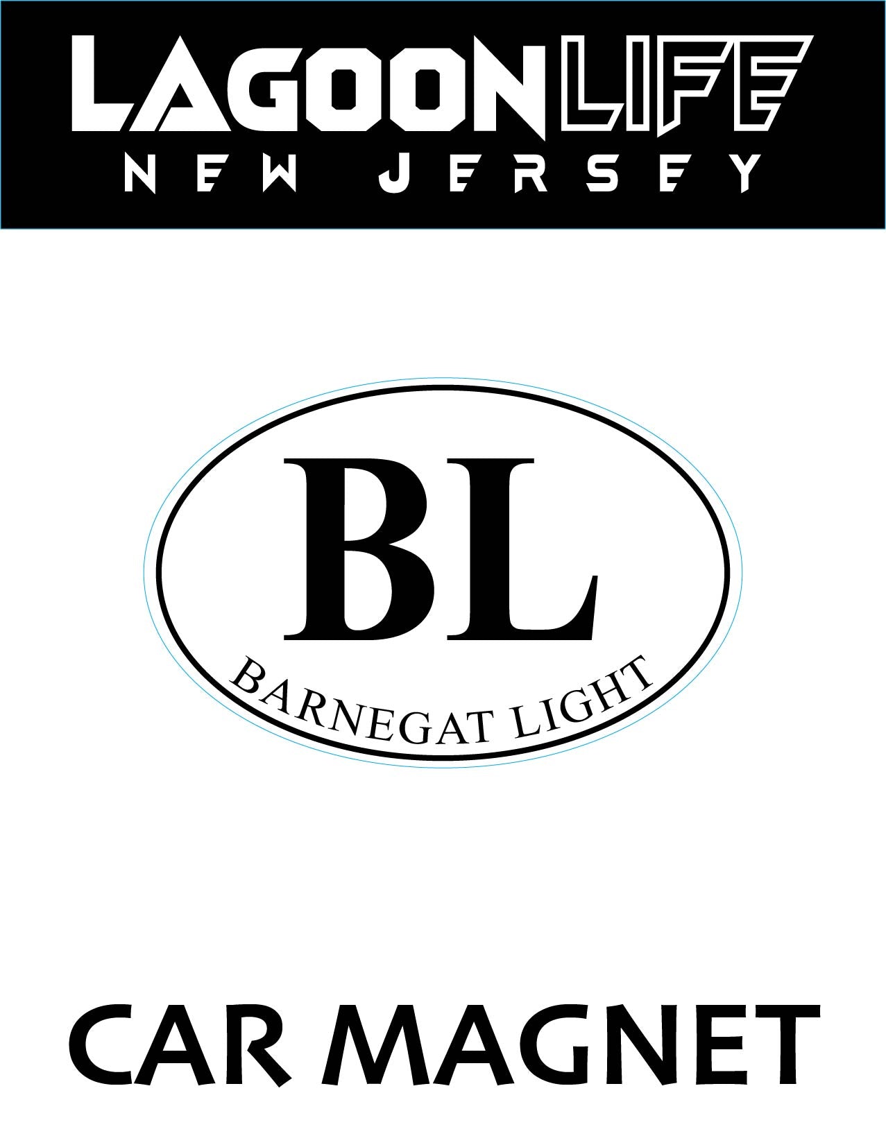 Car Magnets- Town Ovals - 4" x 6"