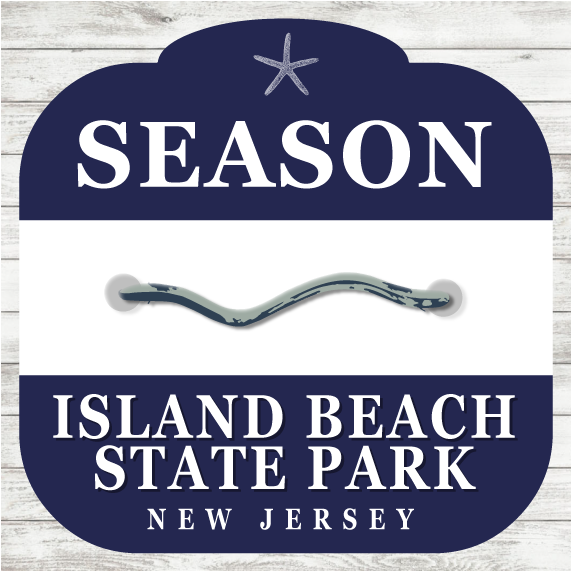 12"x12" - Wood Beach Badge