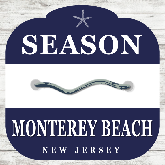12"x12" - Wood Beach Badge