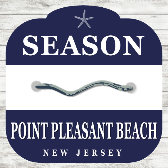 12"x12" - Wood Beach Badge