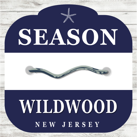 12"x12" - Wood Beach Badge