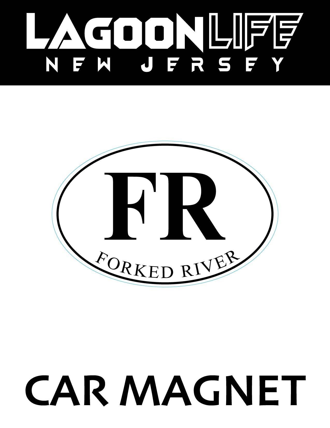Car Magnets- Town Ovals - 4" x 6"