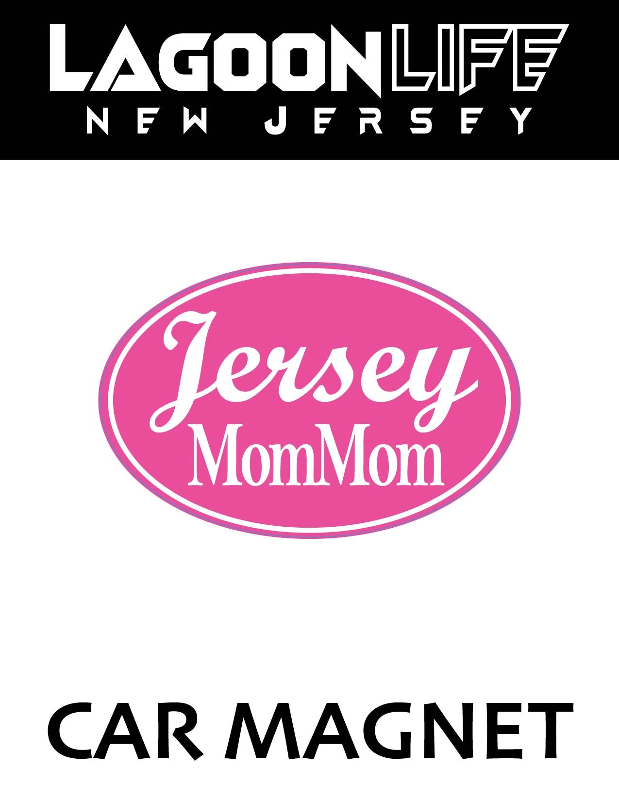 Car Magnets- Town Ovals - 4" x 6"