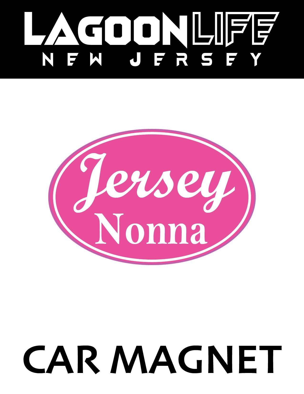 Car Magnets- Town Ovals - 4" x 6"
