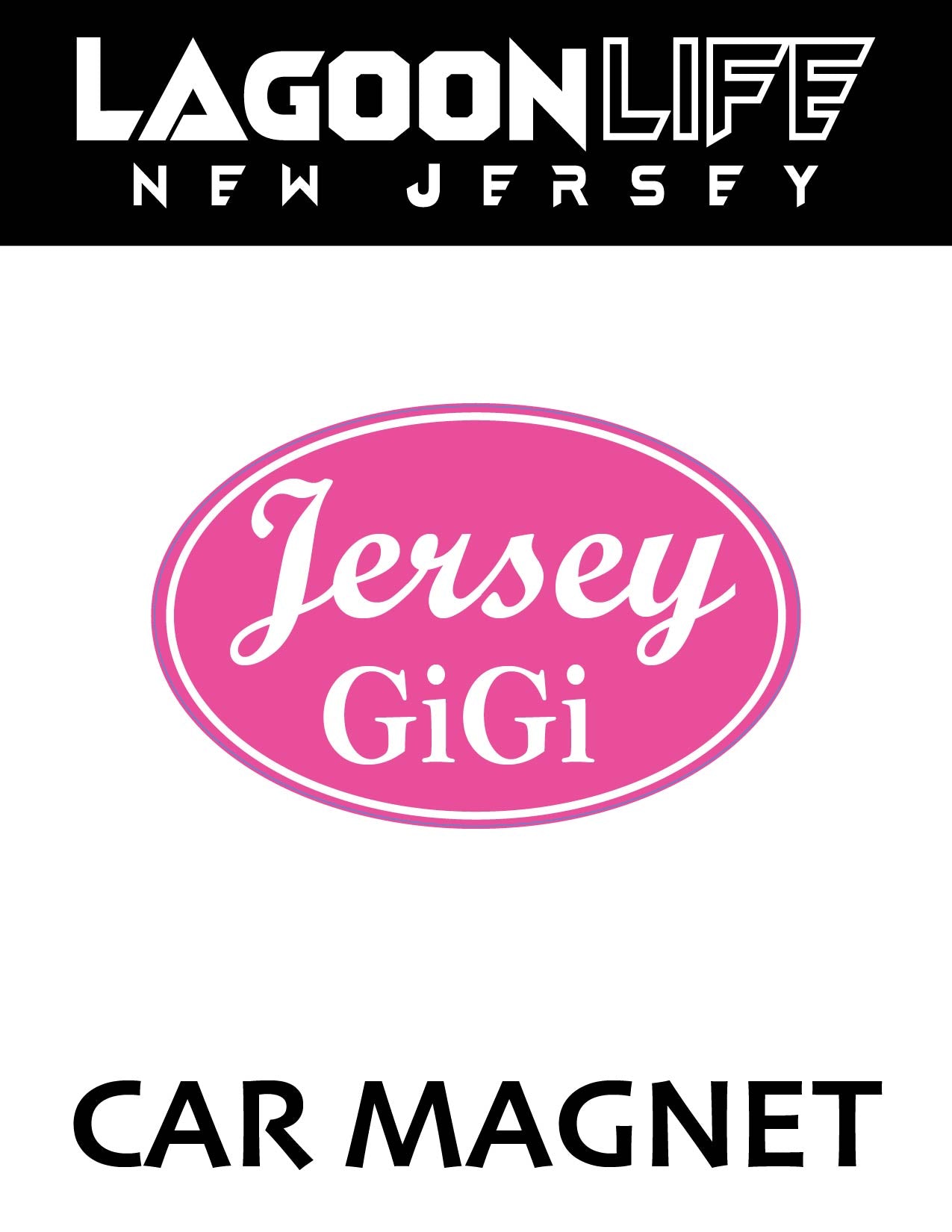 Car Magnets- Town Ovals - 4" x 6"