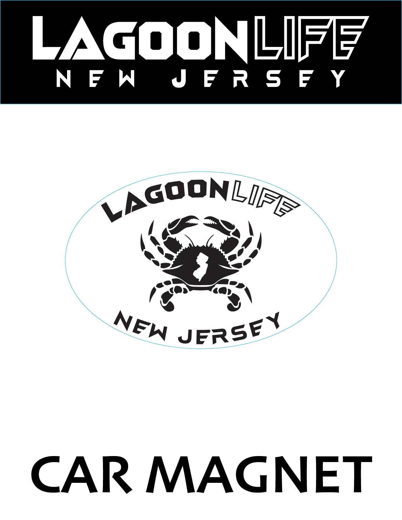 Car Magnets- Town Ovals - 4" x 6"