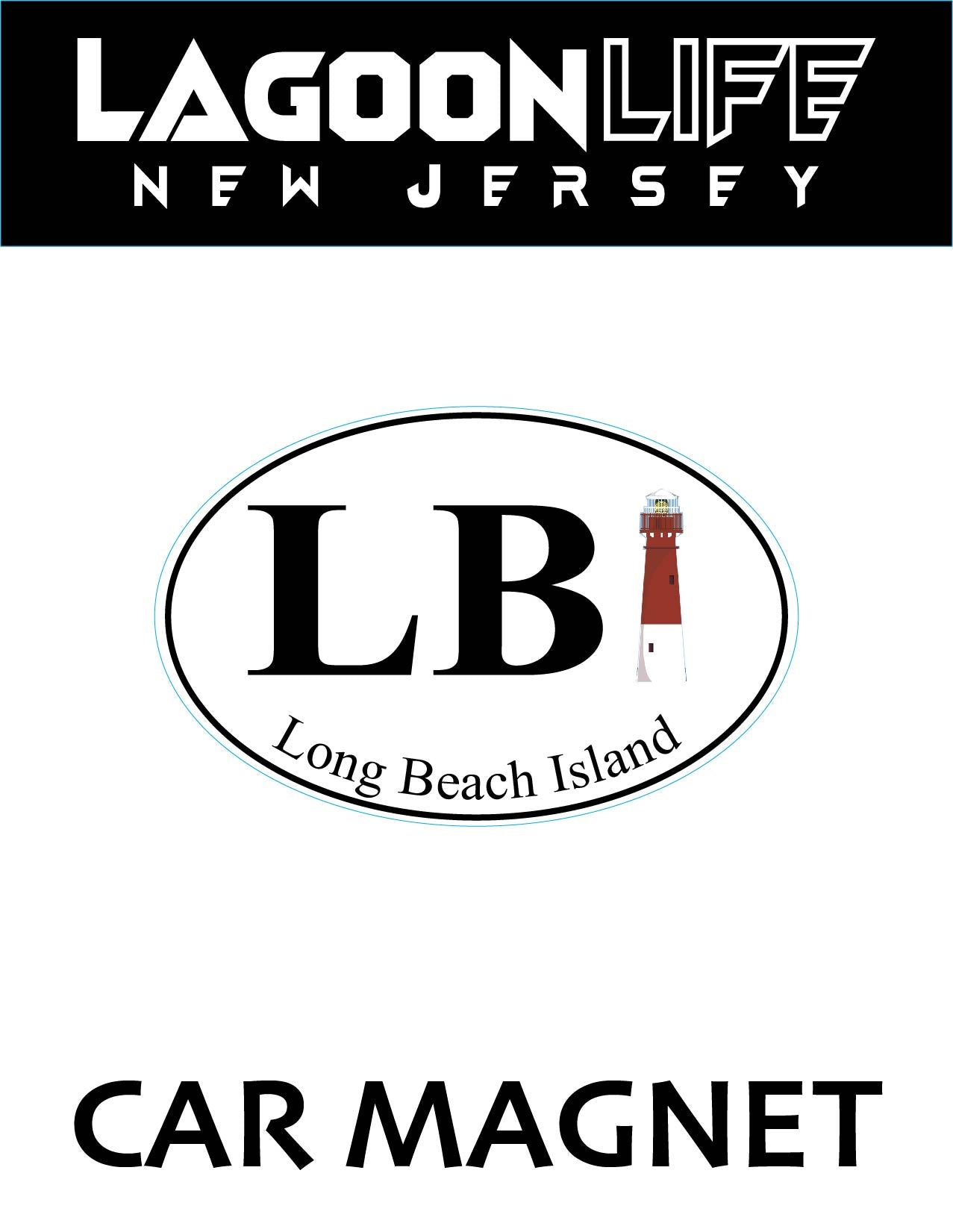 Car Magnets- Town Ovals - 4" x 6"