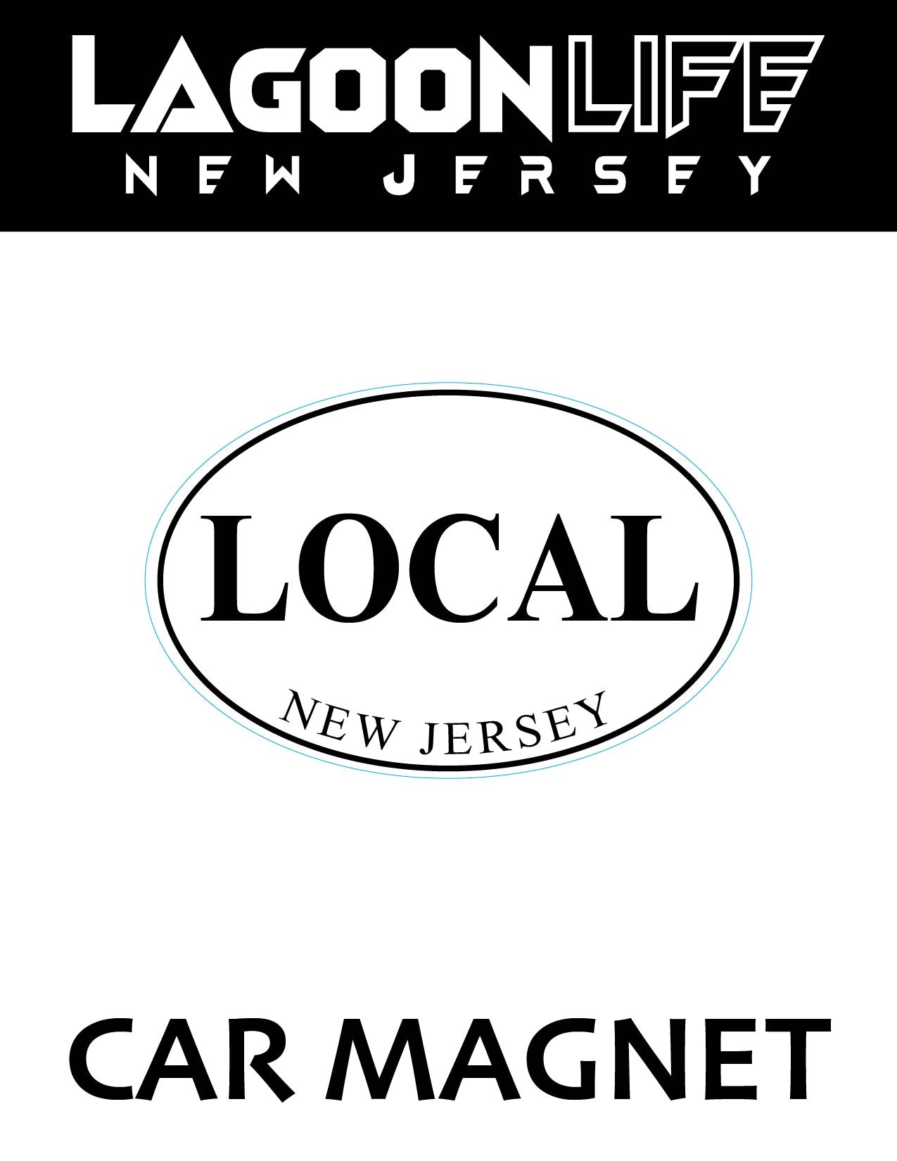 Car Magnets- Town Ovals - 4" x 6"