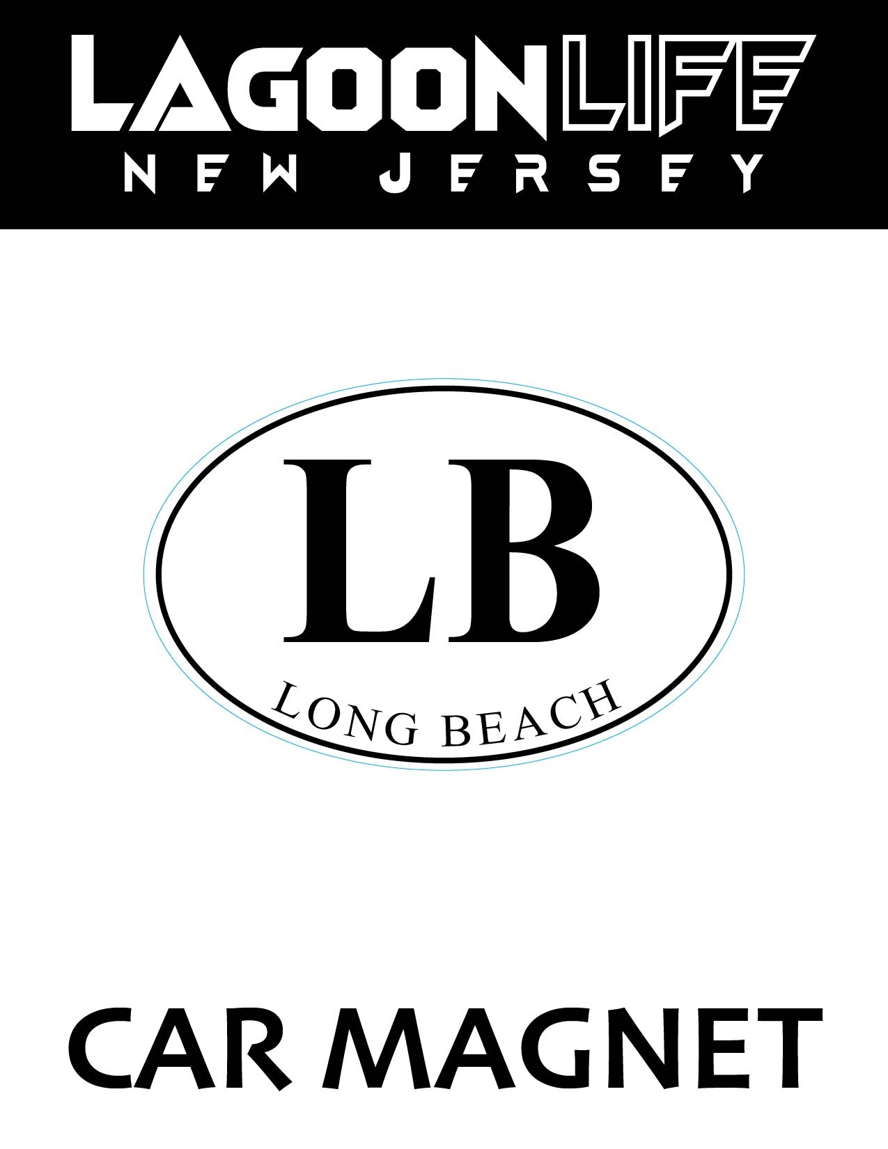 Car Magnets- Town Ovals - 4" x 6"
