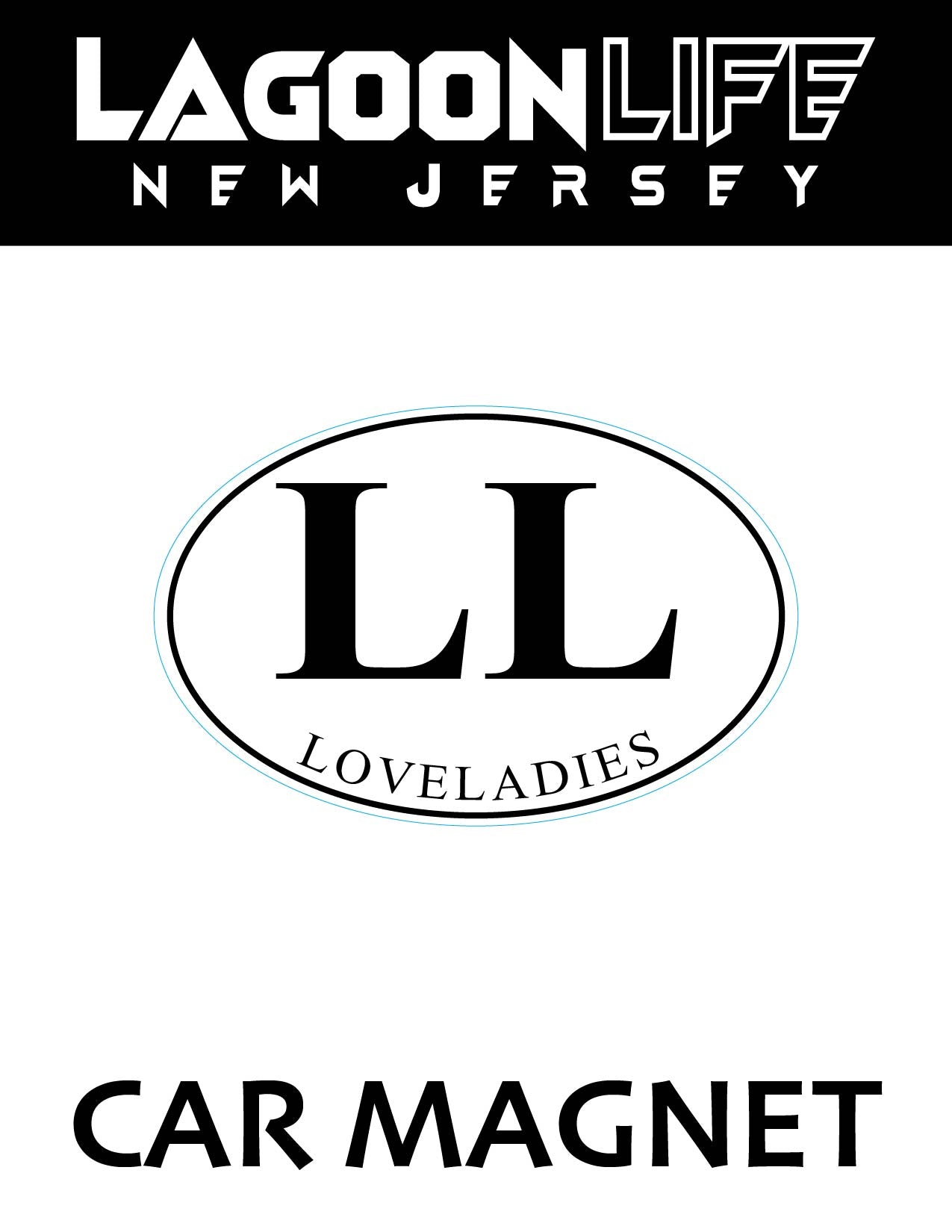 Car Magnets- Town Ovals - 4" x 6"