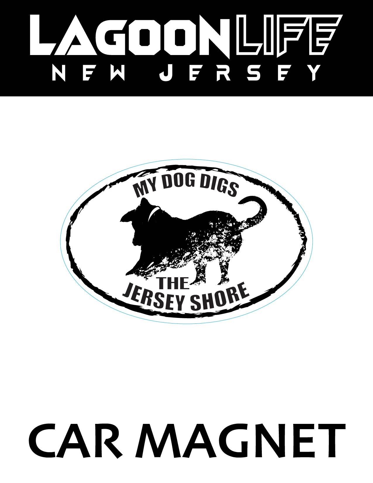 Car Magnets- Town Ovals - 4" x 6"