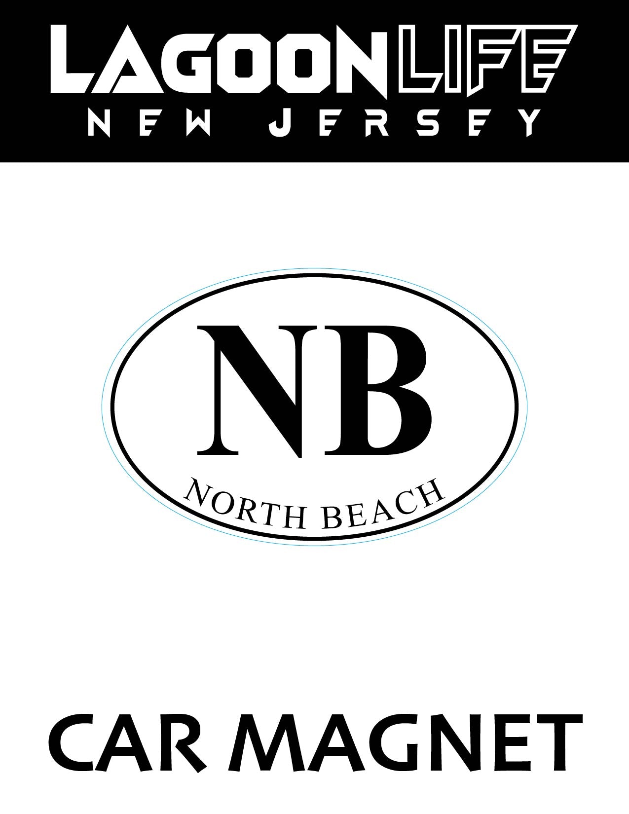 Car Magnets- Town Ovals - 4" x 6"