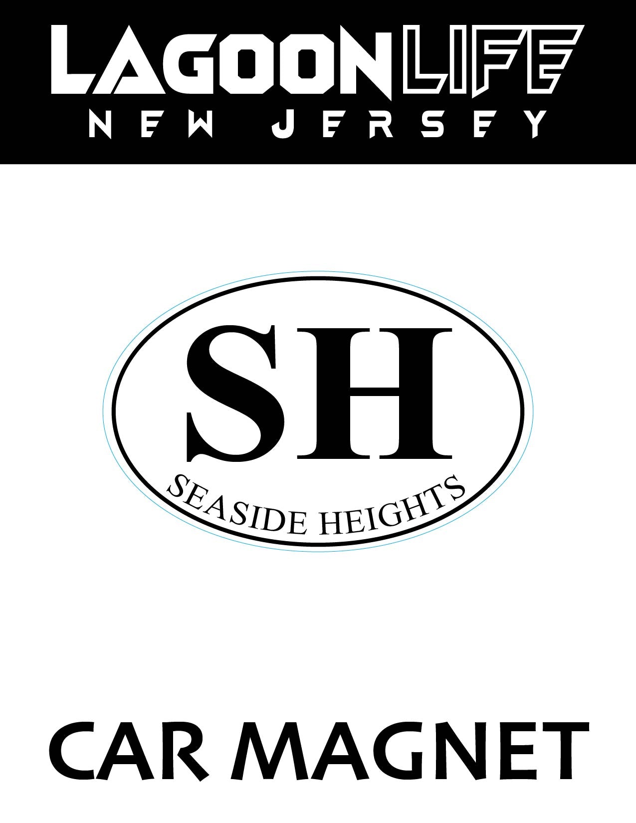 Car Magnets- Town Ovals - 4" x 6"
