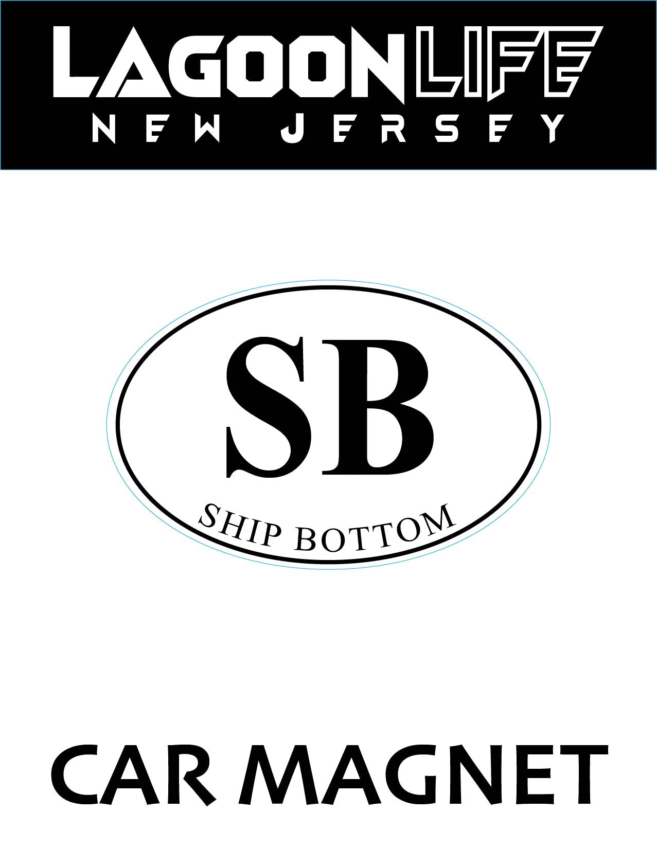 Car Magnets- Town Ovals - 4" x 6"