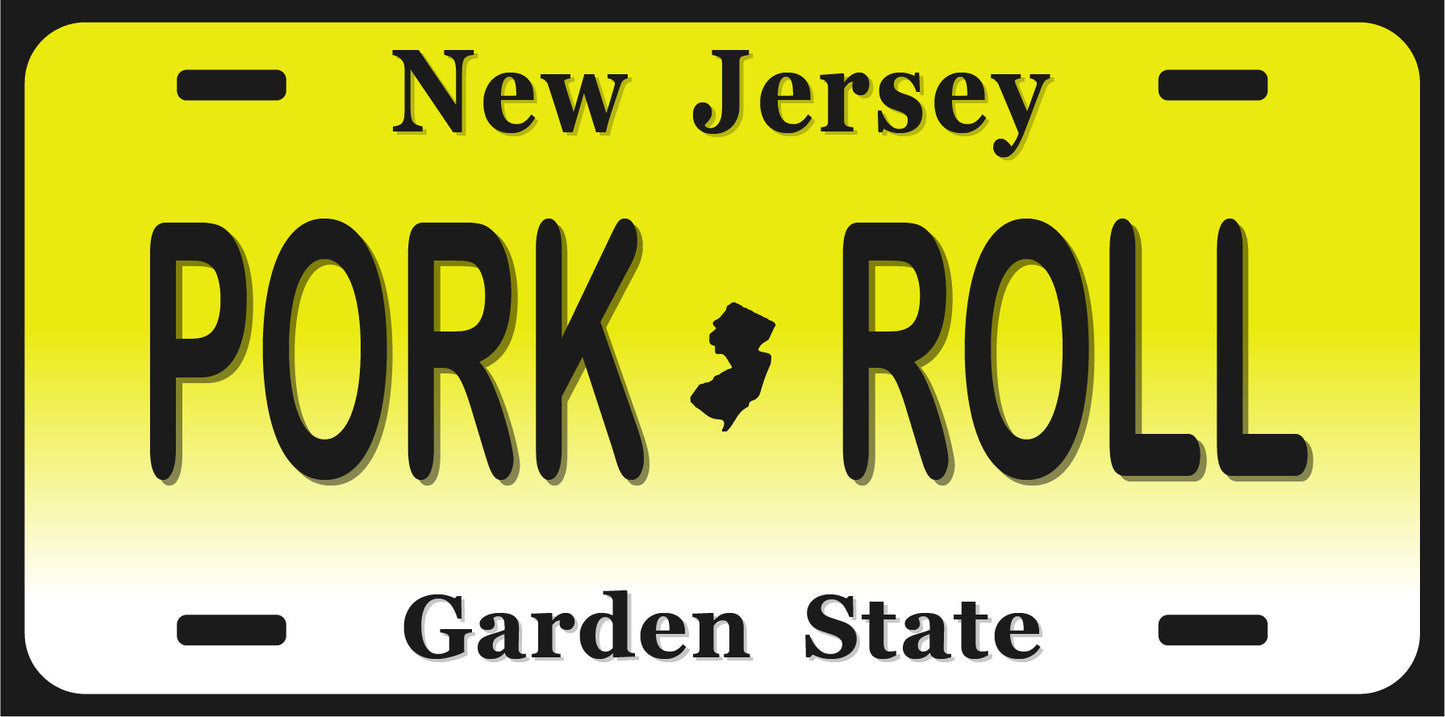 6" x 12" Pork Roll License Plate