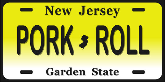 6" x 12" Pork Roll License Plate