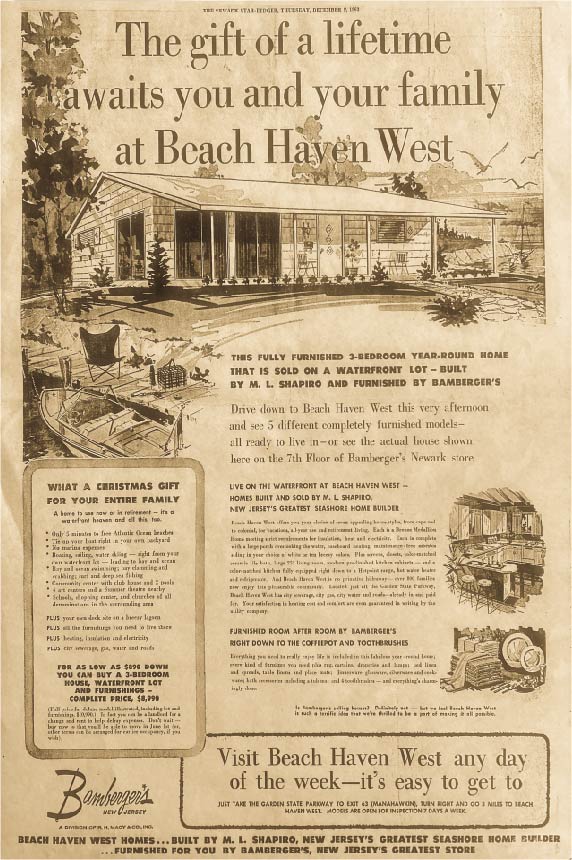 8"x12" - Beach Haven West Ad - 1963