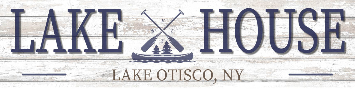 6"x 24" - Lake House - Wood Sign