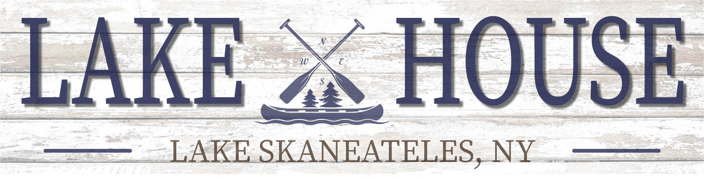 6"x 24" - Lake House - Wood Sign