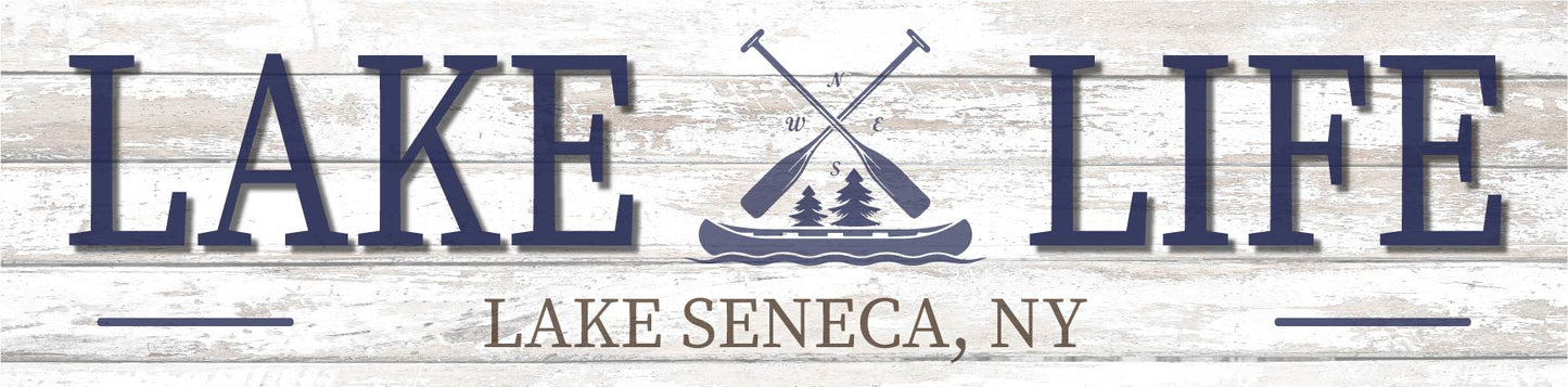 6"x 24" - Lake Life - Wood Sign