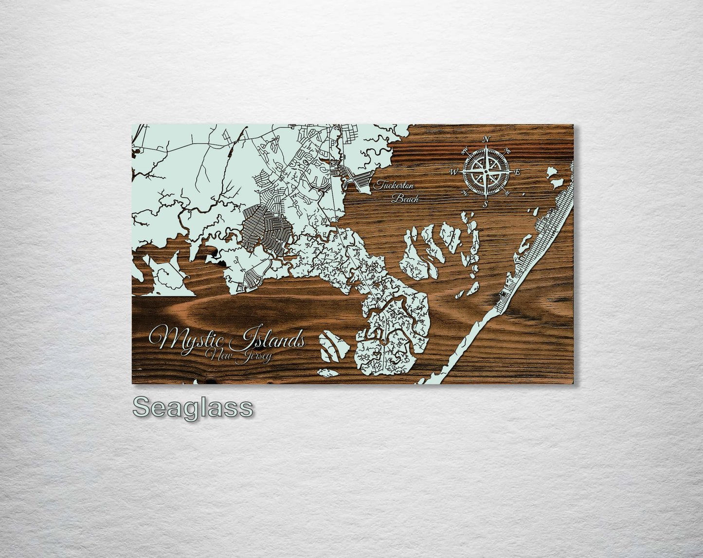 Carved Wood Map - Mystic Islands