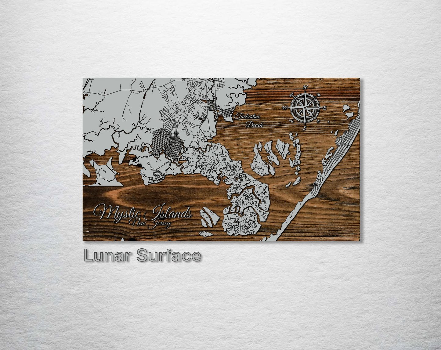 Carved Wood Map - Mystic Islands