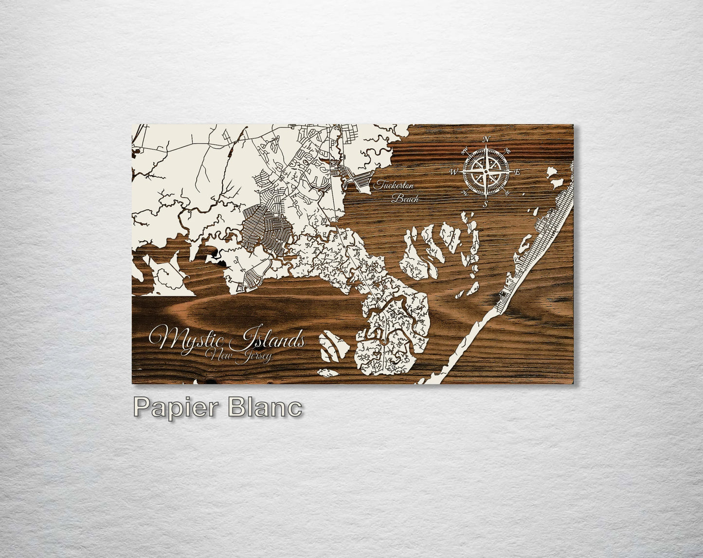 Carved Wood Map - Mystic Islands