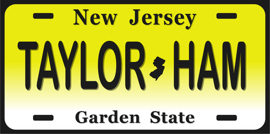 6" x 12" Taylor Ham License Plate
